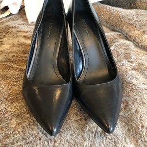 BCBGeneration Black Leather Heels